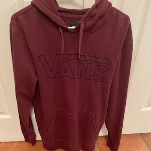 Men's Vans maroon/purple fleece hoodie size small